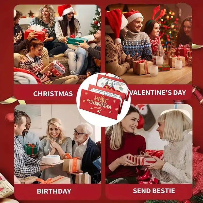 🏆Flash Sale⚡ 50K+ SOLD! Almost Gone-🎅💸Christmas Cash Gift Envelope– A creative way to give cash this Christmas!.