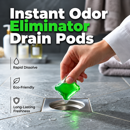 Bio-Enzyme Drain Pods — Neutralizes odors at the source. Instant freshness, zero harsh chemicals. Say goodbye to stench! 🚰✅ 1 Box (30 PCS)