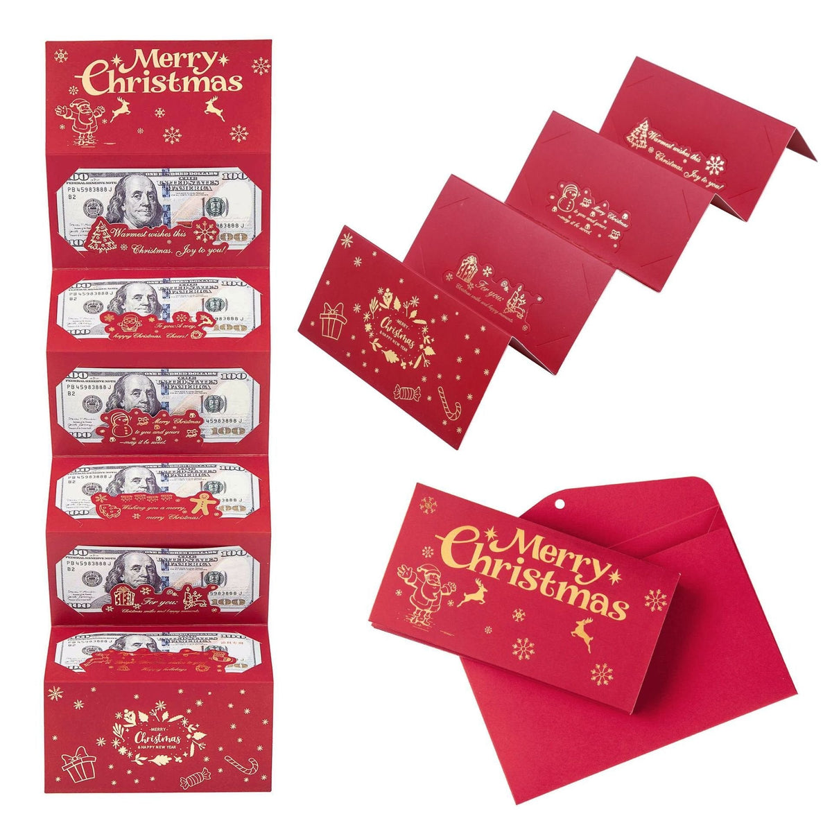 🏆Flash Sale⚡ 50K+ SOLD! Almost Gone-🎅💸Christmas Cash Gift Envelope– A creative way to give cash this Christmas!.